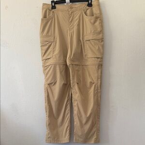 REI Co-Op Women's Beige Convertible Pants/Zip off to Shorts - Size 14
